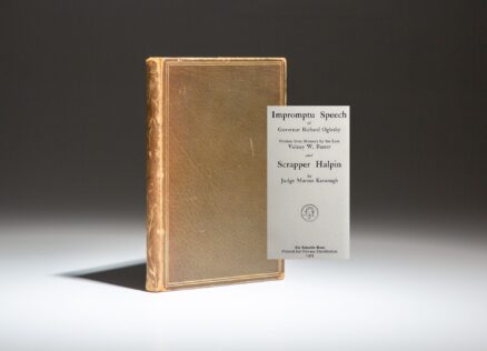 Impromptu Speech of Governor Richard Oglesby by Judge Marcus Kavanagh, published by the Lakeside Press in 1905.