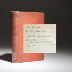 Signed first edition of The Insane and The Law by George Pitt-Lewis, with an inscription to The Right Honorable Henry Lopes, 1st Baron Ludlow.