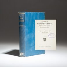 First edition of Unfair Competition by William H.S. Stevens.