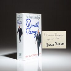 First edition of An American Life, signed by President Ronald Reagan and First Lady Nancy Reagan.