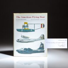 Inscribed to National Security Advisor Colin Powell, the first edition of The American Flying Boat by Captain Richard C. Knott, USN.