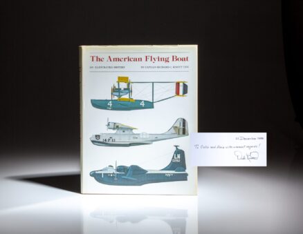 Inscribed to National Security Advisor Colin Powell, the first edition of The American Flying Boat by Captain Richard C. Knott, USN.