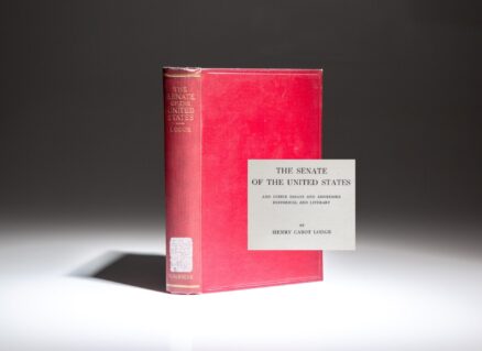 First edition of The Senate of the United States and Other Essays by Henry Cabot Lodge.