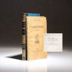 Signed first edition of L'Abandonnée by François Coppée.