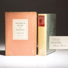 Signed limited edition of The Story of My Life by Clarence Darrow, in the publisher's original display box.