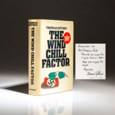 Gregory Peck's personal copy of The Wind Chill Factor, inscribed by the author, Thomas Gifford.