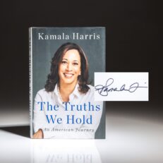 First edition, first printing of The Truths We Hold: An American Journey, signed by Vice President Kamala Harris.