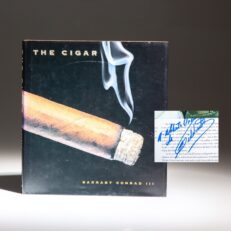 First edition of The Cigar by Barnaby Conrad III, signed by Fidel Castro on his portrait.