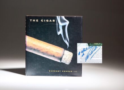 First edition of The Cigar by Barnaby Conrad III, signed by Fidel Castro on his portrait.