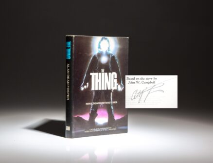 Signed copy of The Thing: by Alan Dean Foster, the first hardcover edition of his science fiction classic.