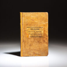 First edition of Authentic Biography Of Colonel Richard M. Johnson, published in 1833.