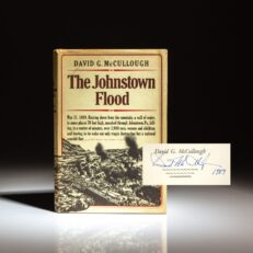 First edition, first printing of The Johnstown Flood, signed by David McCullough.