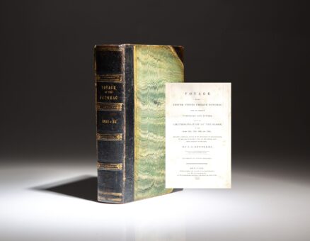 First edition of Voyages of the United States Frigate Potomac by Jeremiah N. Reynolds.