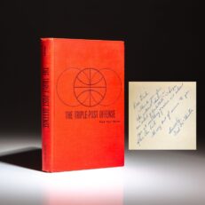 Inscribed first edition of The Triple-Post Offense by Tex Winter.