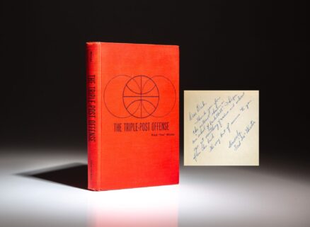 Inscribed first edition of The Triple-Post Offense by Tex Winter.