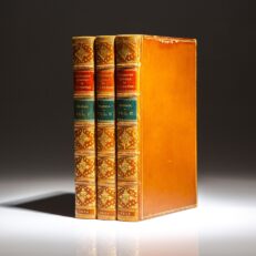 First editions of the Historical Memoirs of My Own Time (1815) and the Posthumous Memoirs of His Own Time (1836) by Nathaniel William Wraxall, bound as one set.