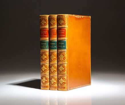 First editions of the Historical Memoirs of My Own Time (1815) and the Posthumous Memoirs of His Own Time (1836) by Nathaniel William Wraxall, bound as one set.