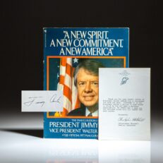 First edition of the Inaugural Book of President Jimmy Carter, signed on the title page.