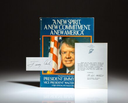 First edition of the Inaugural Book of President Jimmy Carter, signed on the title page.