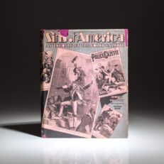 The first edition, first printing of Sins of America: As "Exposed" by the Police Gazette, in the publisher's scarce art-deco era dust jacket.