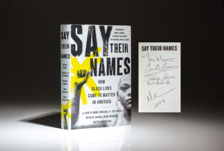 Signed first edition of Say Their Names by Curtis Bunn et al.