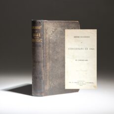 First edition of Sketches and Statistics of Cincinnati in 1851 by Charles Cist.