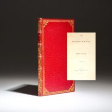 First edition of The Harbinger with poems by Oliver Wendell Holmes, published in 1833, from the Robert Hoe III book collection.