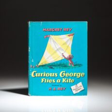 First edition, first printing of Curious George Flies a Kite by Margret Rey, with illustrations by her partner, H.A. Rey.