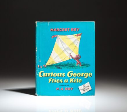 First edition, first printing of Curious George Flies a Kite by Margret Rey, with illustrations by her partner, H.A. Rey.