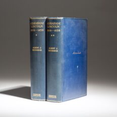 First edition of Abraham Lincoln 1809-1858 by Albert J. Beveridge.