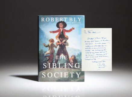 Inscribed first edition, first printing of The Sibling Society by Robert Bly.