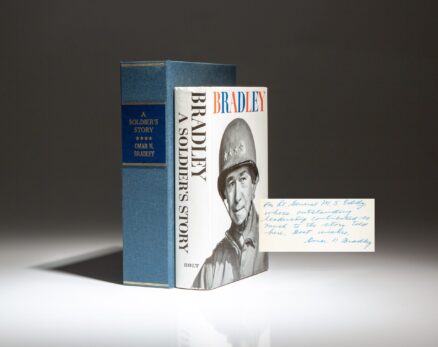 First edition of A Soldier's Story by General Omar Bradley, inscribed to Lieutenant General Manton Sprague Eddy, commander of the XII Corps during WWII.