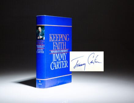 First edition of Keeping Faith signed by President Jimmy Carter.