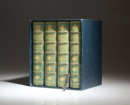 The first edition, first issue of Marlborough: His Life and Times, by Winton S. Churchill. Complete in four volumes.