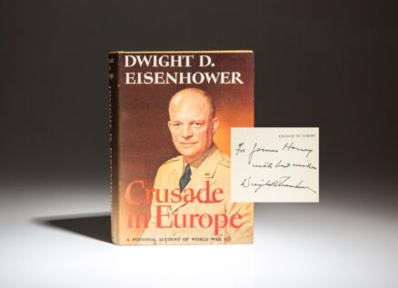 Signed first edition, first printing of Crusade in Europe by Dwight D. Eisenhower.