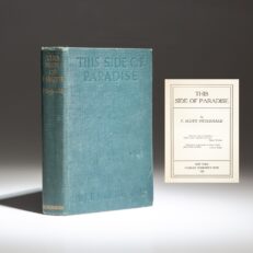 First edition, first printing of This Side of Paradise by F. Scott Fitzgerald.