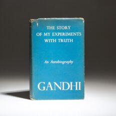 The first English edition of An Autobiography: The Story of My Experiments with Truth by Mohandas Gandhi, published in 1949.