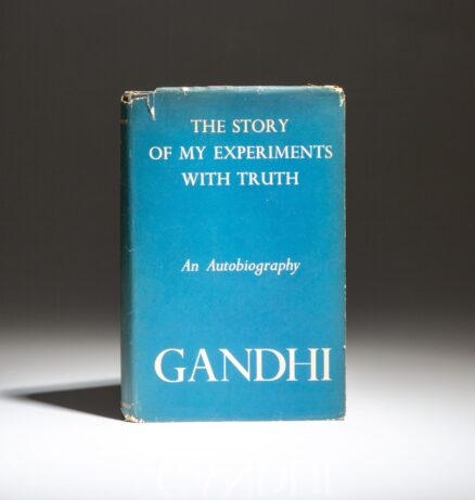 The first English edition of An Autobiography: The Story of My Experiments with Truth by Mohandas Gandhi, published in 1949.