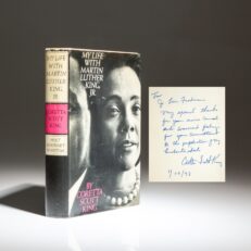 First edition of My Life with Martin Luther King, Jr., signed by Coretta Scott King.