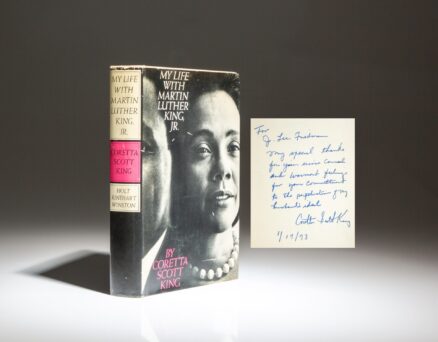 First edition of My Life with Martin Luther King, Jr., signed by Coretta Scott King.