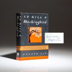 Signed copy of Harper Lee's To Kill A Mockingbird, Thirty-Fifth Anniversary Edition.