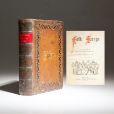 New edition of Folk Songs as edited by John Williamson Palmer, published in 1867.