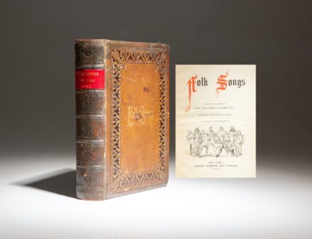 New edition of Folk Songs as edited by John Williamson Palmer, published in 1867.