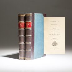 First edition of Praeterita: Outlines of Scenes and Thoughts Perhaps Worthy of Memory in My Past Life by John Ruskin, published in 1886-87.