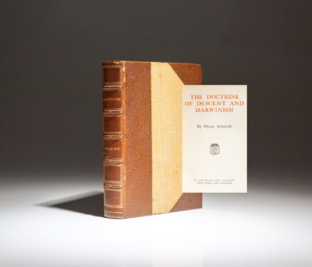 The limited edition of The Doctrine of Descent and Darwinism by Oscar Schmidt.