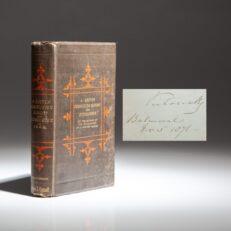 Inscribed by Queen Victoria to one of her Women of the Bedchamber, the second edition of A Scotch Communion Sunday by Andrew Kennedy Hutchinson Boyd.