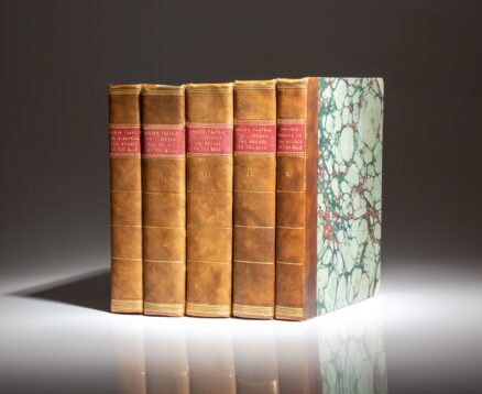 Travels To Discover The Source Of The Nile, in Five Volumes, by James Bruce of Kinnaird, published in Edinburgh in 1790.