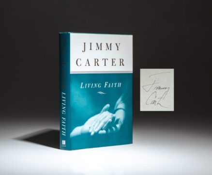 Signed first edition of Living Faith by President Jimmy Carter.