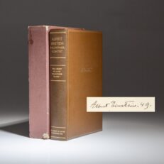 The signed limited edition of Albert Einstein: Philosopher-Scientist, from the Library of Living Philosophers.