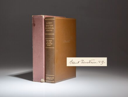 The signed limited edition of Albert Einstein: Philosopher-Scientist, from the Library of Living Philosophers.